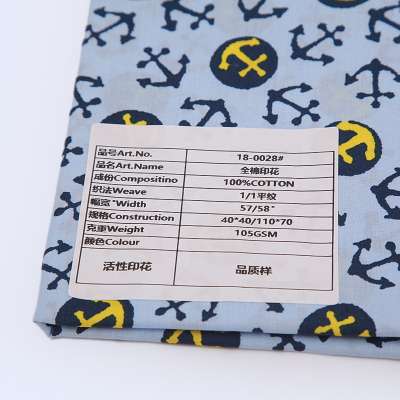 Casual Printed Non Iron Cotton Men Shirt Fabric